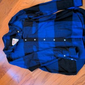 Mossimo Supply medium blue plaid flannel